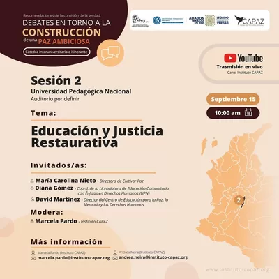 "Debate: Educación y Justicia Restaurativa."