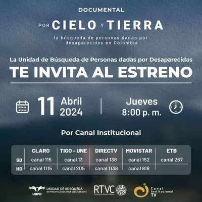 Lanzamiento de POR CIELO Y TIERRA 