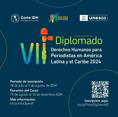 Incripciones Diplomado DDHH para periodistas en América Latina y el Caribe 2024