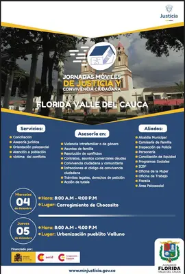 Jornadas móviles de justicia y convivencia ciudadana, Urbanización Pueblito Valluno-Florida