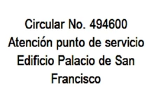 Circular No. 494600