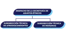 ORGANIGRAMA DE LA SECRETARÍA DE ASUNTOS ÉTNICOS