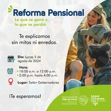 INVITACIÓN - CAPACITACIÓN E INFORMACIÓN DE LA REFORMA PENSIONAL