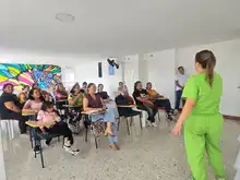 Nuestra  Secretaría, a través de la Casa de Mujeres Empoderadas del Valle, trabajó con mujeres en el taller Hablemos de Ansiedad