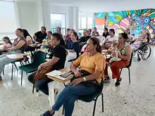 Nuestra  Secretaría, a través de la Casa de Mujeres Empoderadas del Valle, trabajó con mujeres en el taller Hablemos de Ansiedad