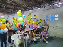 19 mujeres rurales de Buga inician un curso de decoración con globos en Chambimbal La Campiña, como parte de la estrategia de la Casa de Mujeres Empoderadas del Valle.