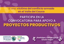 Banner Anuncio Convocatoria Apoyo a proyectos productivos víctimas 2024