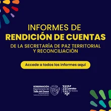 Banner Informes de Rendición de Cuentas Paz