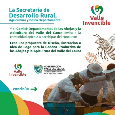 Concurso para el diseño del logo institucional para la cadena apícola del Valle del Cauca