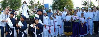 Comunidad de Jamundí realizó procesión infantil en compañia de la gobernadora