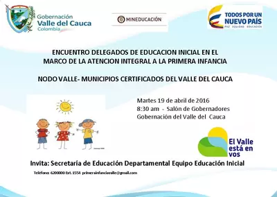 Encuentro Delegados de Educación Inicial en el marco de la atención integral a la primera infancia