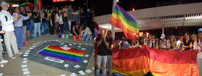 Gobierno del Valle acompañó vigilia de protesta ante atentados contra comunidad LGTBI