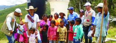 Agua potable mejora condiciones de  vida de los Embera Chamí en el El Dovio