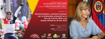 Gobernadora entregará reconocimiento a Járlinson Pantano