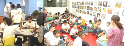 La familias  tiene un espacio a La Hora  del Cuento, en la Biblioteca Departamental