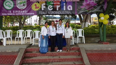 Feria agroindustrial en la institución educativa El Queremal, municipio de Dagua 