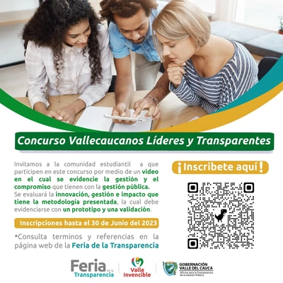 Abierto Concurso de Vallecaucanos Líderes y Transparentes