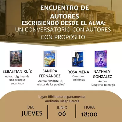 Escribiendo desde el alma llega a cali: un conversatorio de autores con propósito