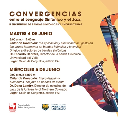 Participa en taller ‘Convergencias entre el Lenguaje Sinfónico y el Jazz, II Encuentro de Bandas Sinfónicas y Universitarias’