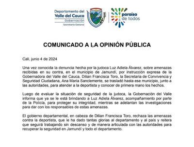 COMUNICADO A LA OPINIÓN PÚBLICA