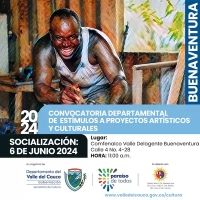 Socialización del programa ‘Estímulos 2024’ para la cultura llega este 6 de junio a Buenaventura