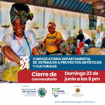 Se extiende el plazo para participar en la Convocatoria Departamental de Estímulos ‘Valle Arte y Cultura’ 2024