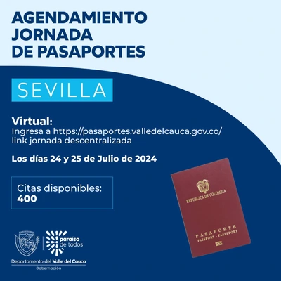 Sevillanos, el 23 y 24 de julio pueden agendar cita para expedir su pasaporte en la jornada descentralizada de este viernes