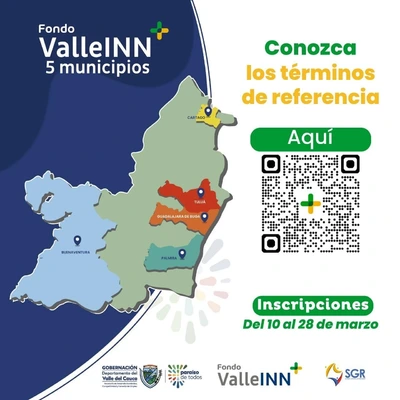 ¡Mañana abren las inscripciones del Fondo Valle INN+! Emprendedores de cinco municipios podrán participar