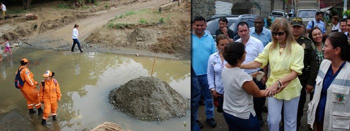 Damnificados de creciente del río Yotoco serán reubicados por estar en zona de alto riesgo