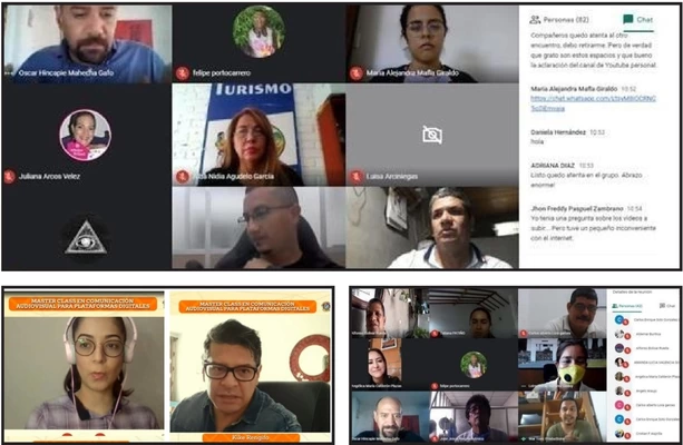 Con total éxito culminaron de los Master Class, ‘Formador de Formadores’ en producción audiovisual para plataformas digitales