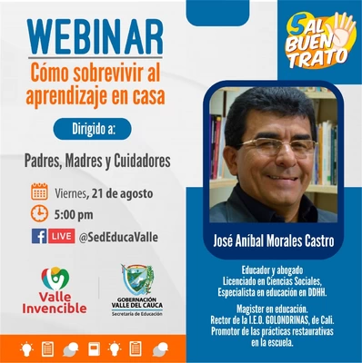 Secretaría de Educación invita al webinar  ‘Cómo sobrevivir al aprendizaje en casa’