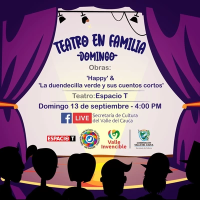 Este domingo conéctate en ‘Teatro en Familia’ con las obras ‘Happy’ y 'La Duendecilla Verde y sus Cuentos’