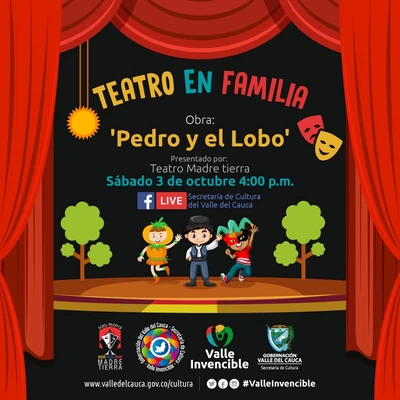 Este sábado en ‘Teatro en Familia’ se presentará la obra ‘Pedro y el lobo’