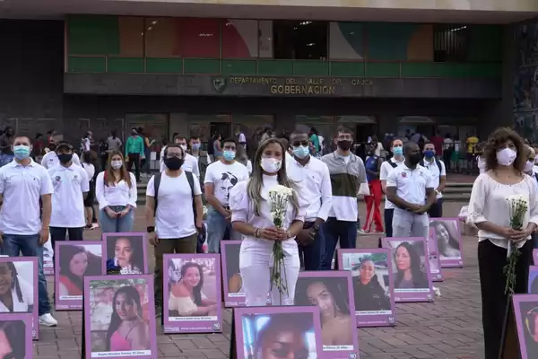 El Valle del Cauca dice ‘No es hora de callar’, en  homenaje a las mujeres víctimas de feminicidio