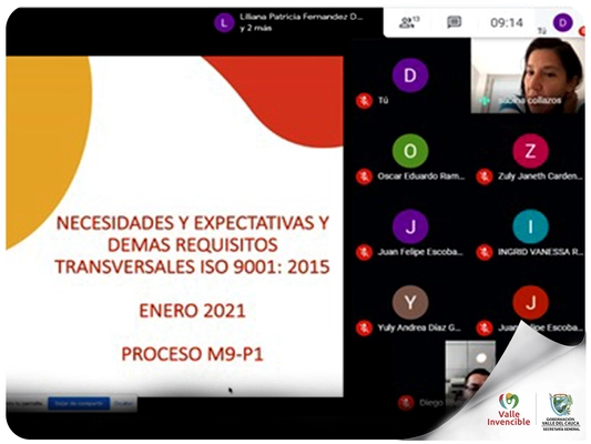 Secretaría General continua adelante con el Plan de Mejoramiento en el Sistema de Gestión de Calidad.