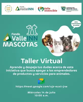 En taller virtual emprendedores y Mipymes podrán conocer la forma correcta de inscribirse al Fondo Valle INN Mascotas