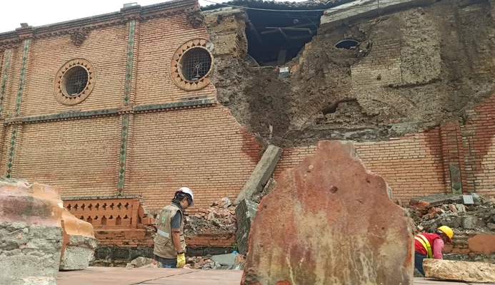 Con la remoción de los vestigios arqueológicos se inicia la recuperación de la capilla La Inmaculada