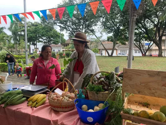 Con hortalizas, frutas y proteínas producidas por agricultores de 11 municipios se inició en Buga la Ruta del Gran Mercado Campesino