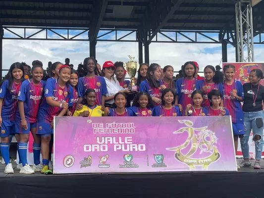 América, Sarmiento Lora y Real Juventud, campeonas  de la I Copa Élite de Fútbol Femenino ‘Valle Oro Puro’