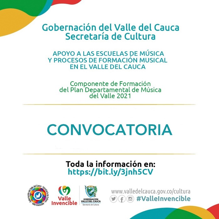 27 schools signed up for the Call for the Departmental Music Plan that seeks to support the music schools of Valle del Cauca